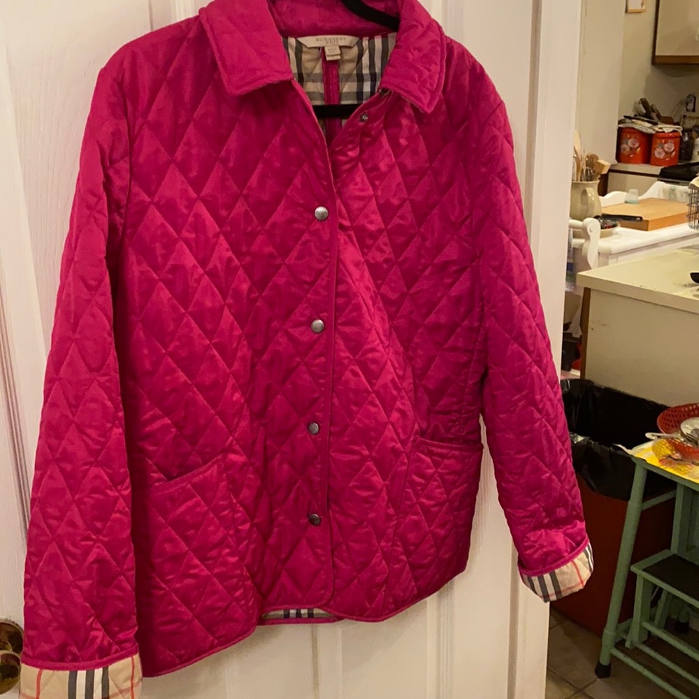 Burberry Pink Quilted Jacket